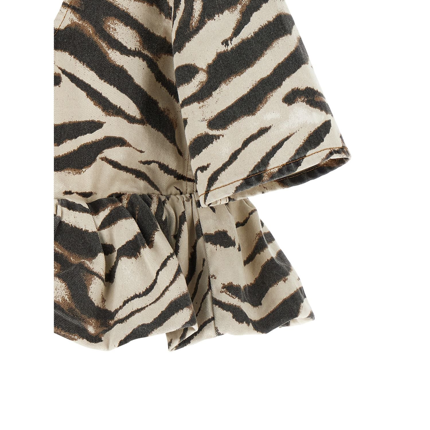 Ganni Multicolor Organic Cotton Pattern Shirt
