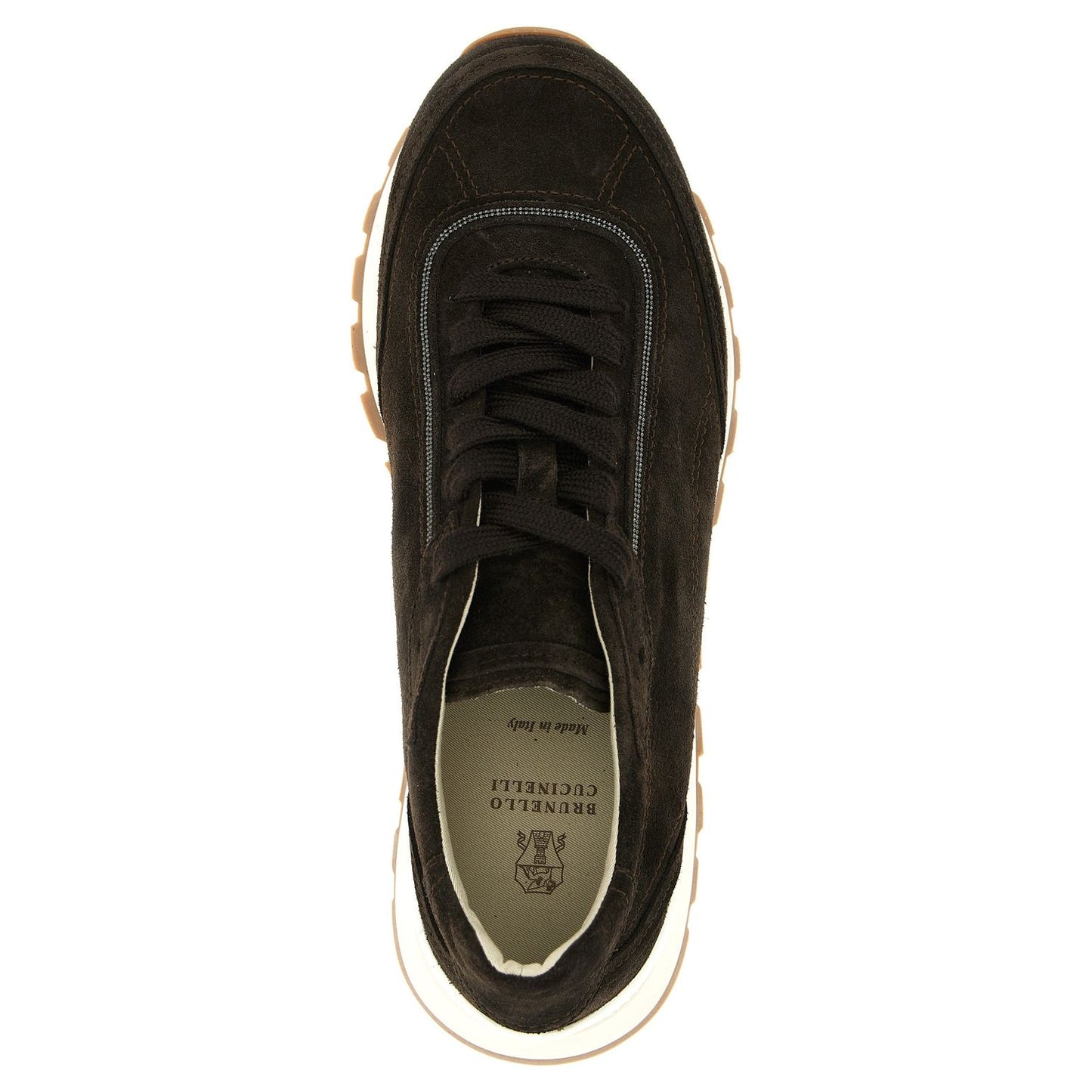 Brunello Cucinelli Brown Calfskin Sneakers