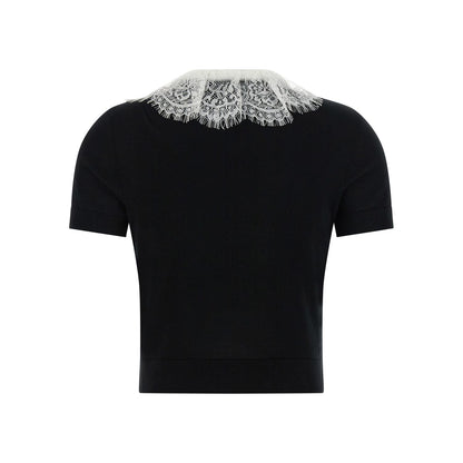 Self-Portrait Bicolor Wool Blouse