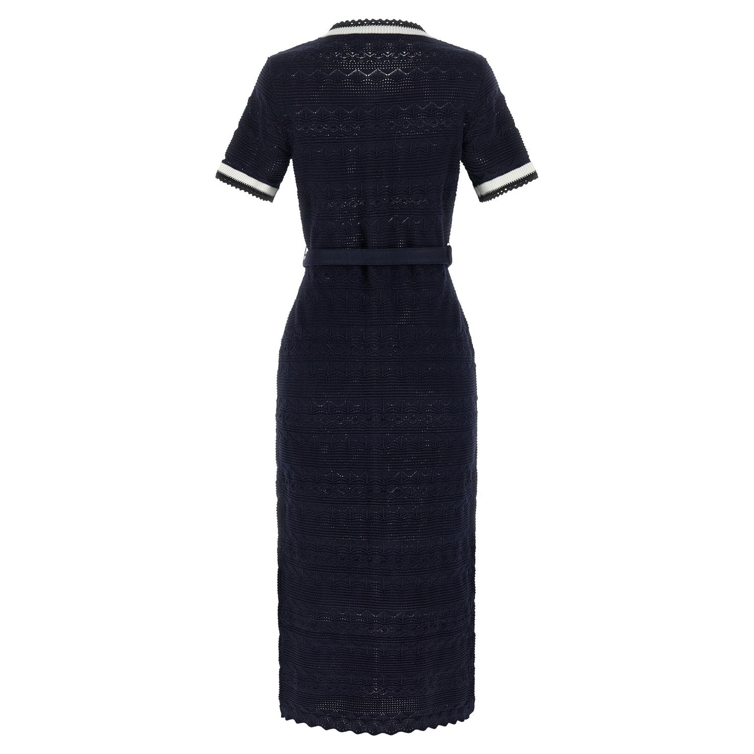 Self-Portrait Blue Cotton Midi Dress