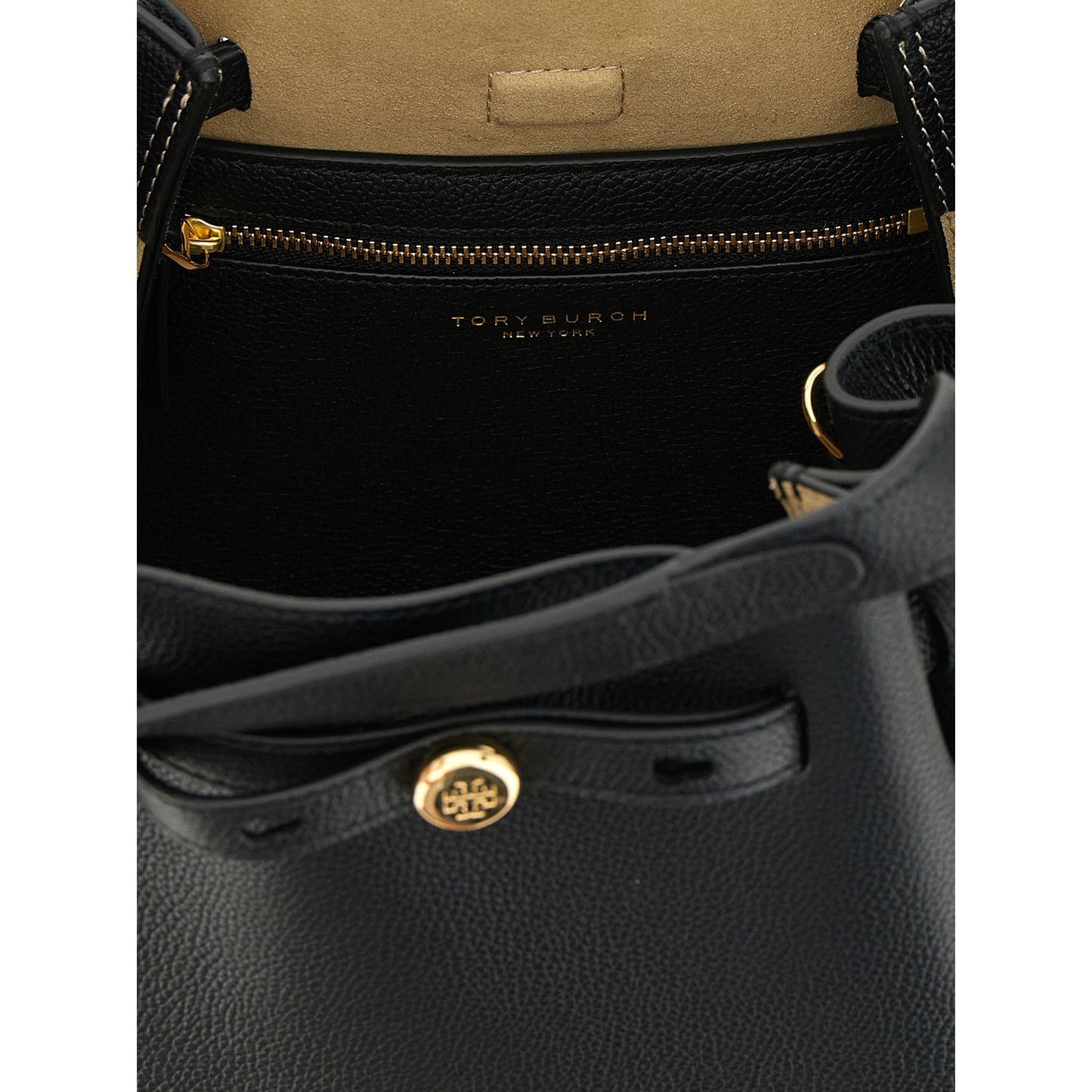 Tory Burch Black Cowhide Handbag