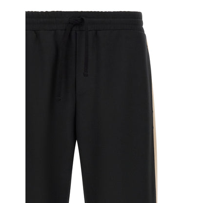 Valentino Garavani Black Polyester Athletic Pants