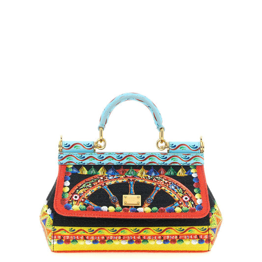 Dolce & Gabbana Multicolor Cotton Handbag