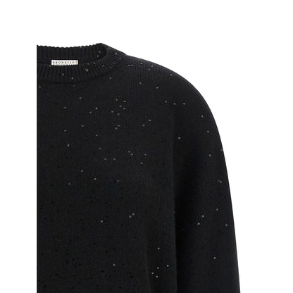 Brunello Cucinelli Black Cashmere Cardigan