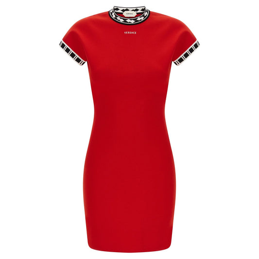 Versace Multicolor Cotton Short Dress