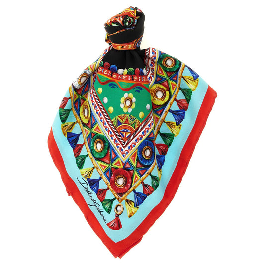Dolce & Gabbana Multicolor Silk Scarf
