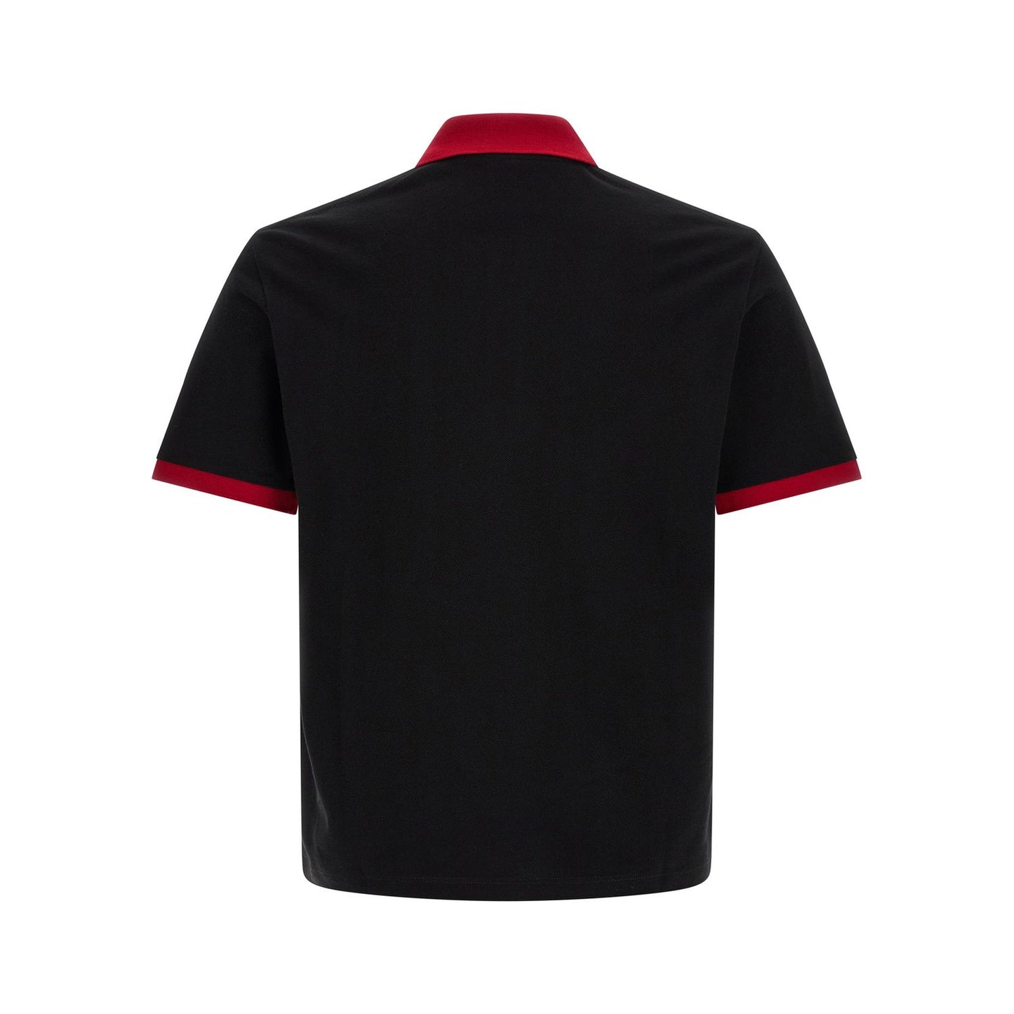 Versace Black Cotton Polo Shirt