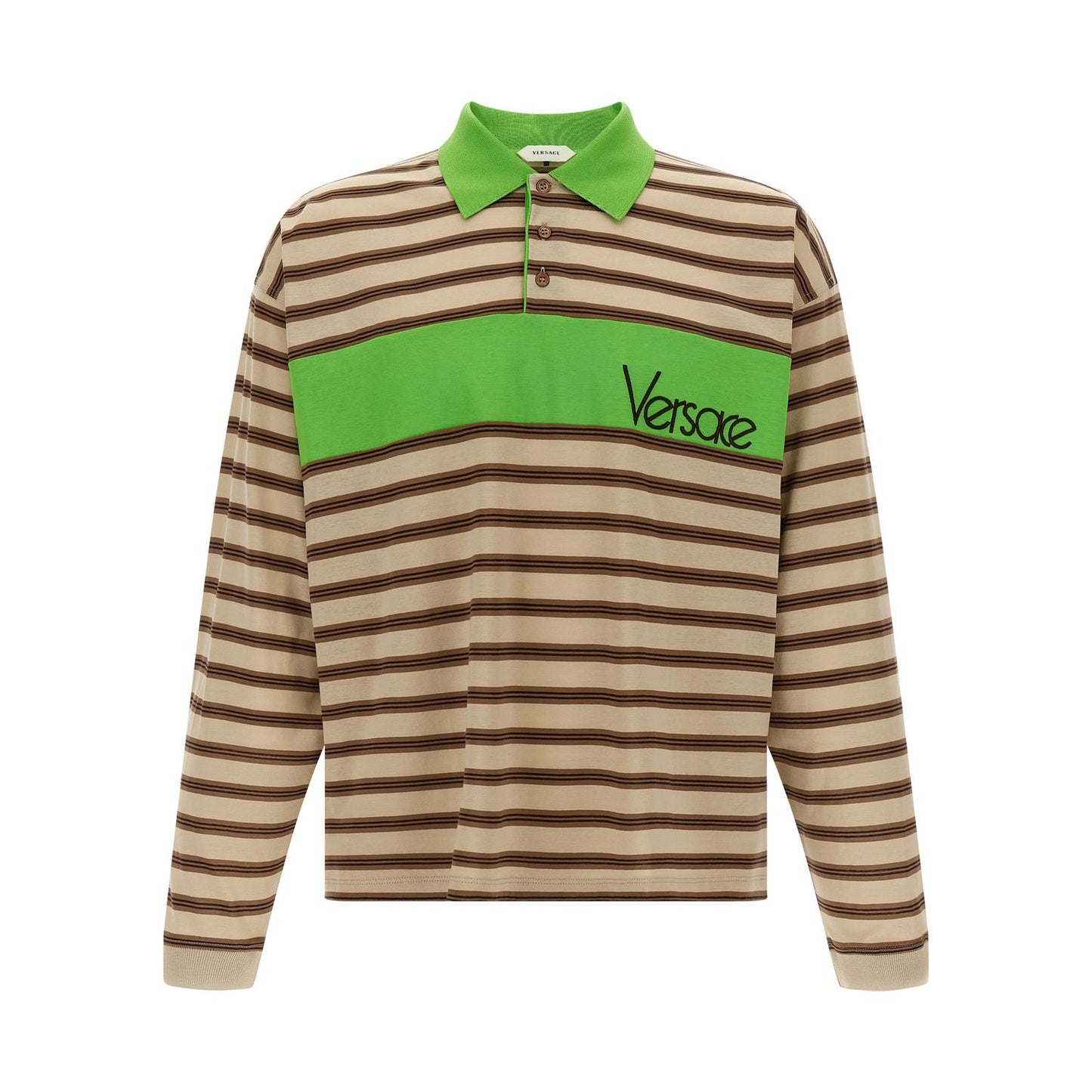 Versace Multicolor Cotton Polo Shirt