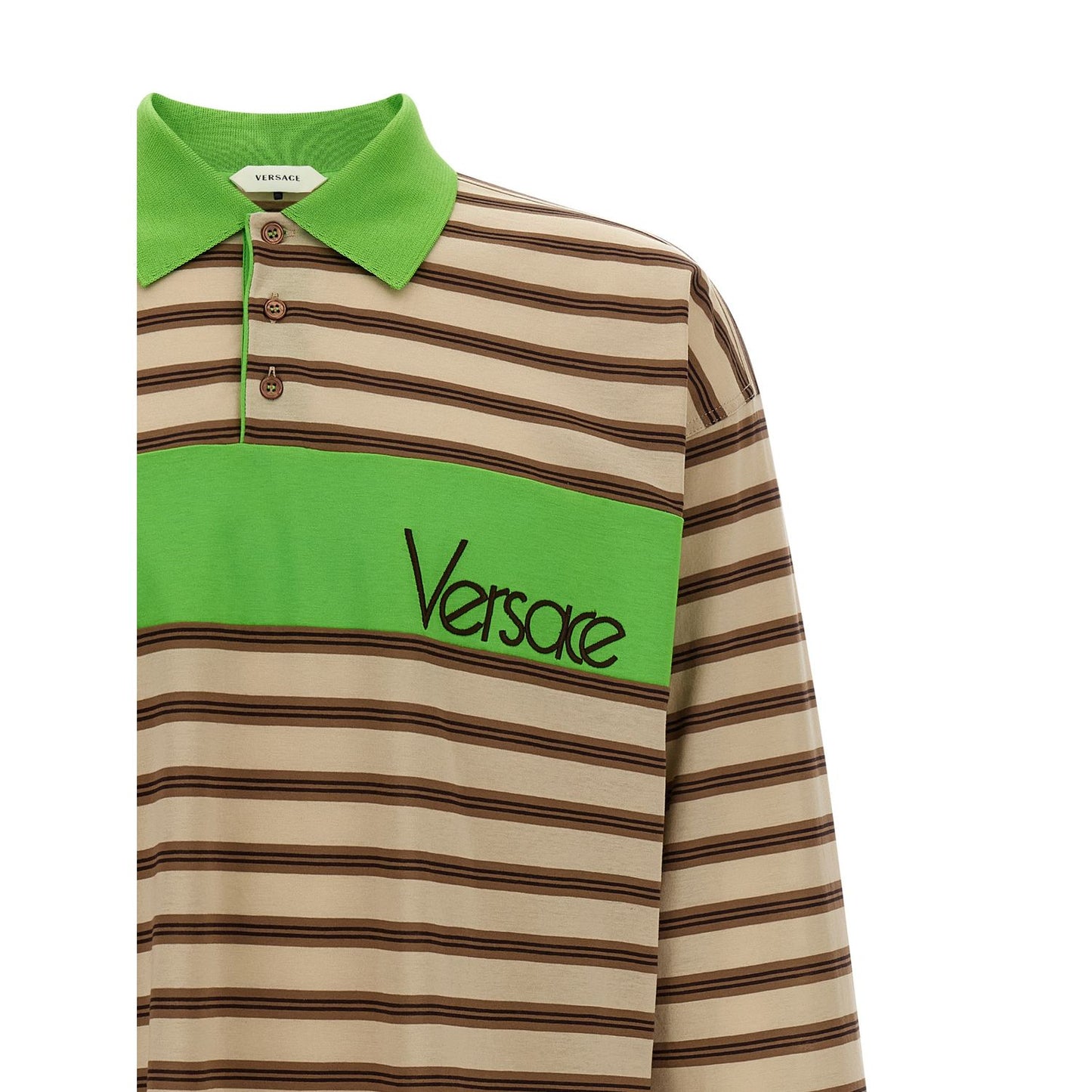 Versace Multicolor Cotton Polo Shirt