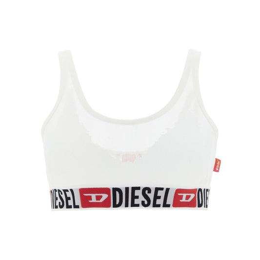Diesel White Cotton Bra