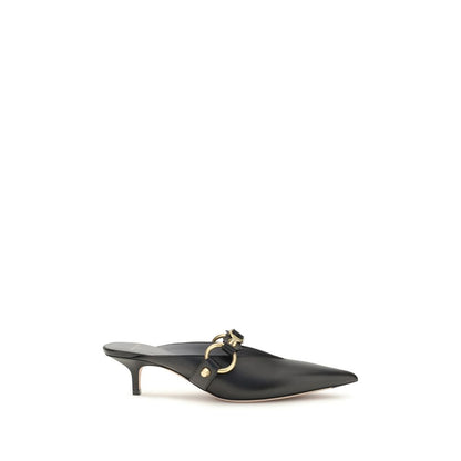 Balenciaga Black Calf Leather Bos Taurus Mules
