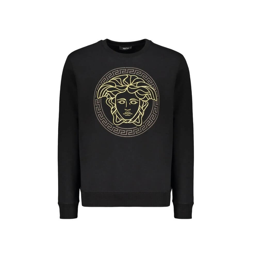 Versace Black Cotton Sweatshirt