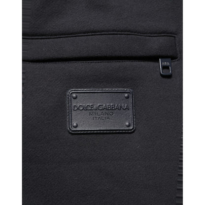 Dolce & Gabbana Black Drawstring Viscose Jogger Men Sweatpants Pants