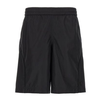 Givenchy Black Polyester Bermuda Shorts