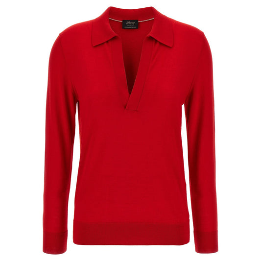 Brioni Multicolor Cashmere Polo Shirt