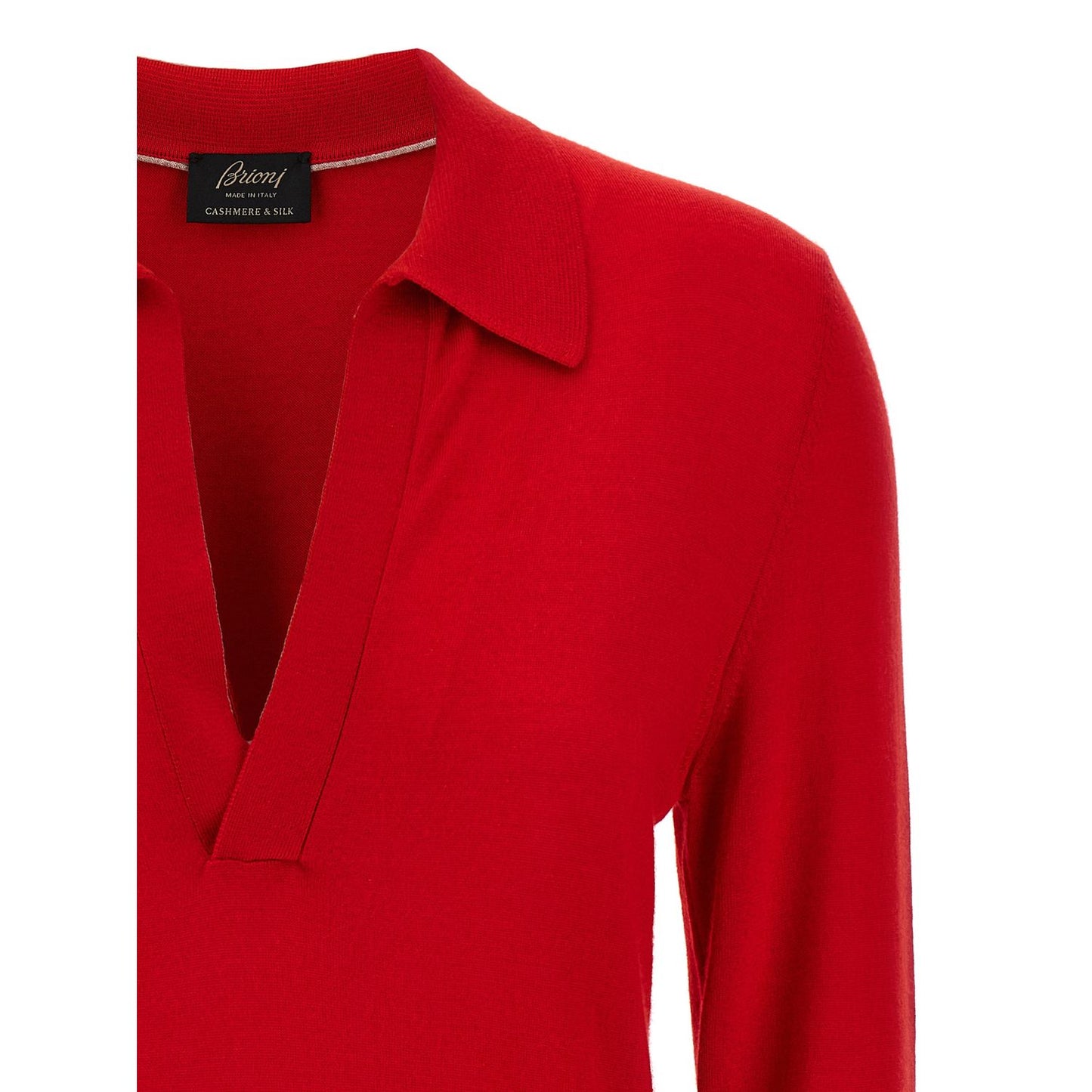 Brioni Multicolor Cashmere Polo Shirt