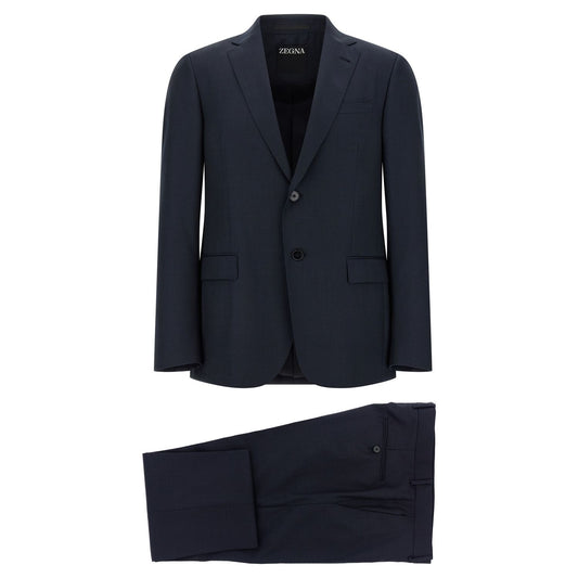 ZEGNA Blue Wool Two-Piece Suit