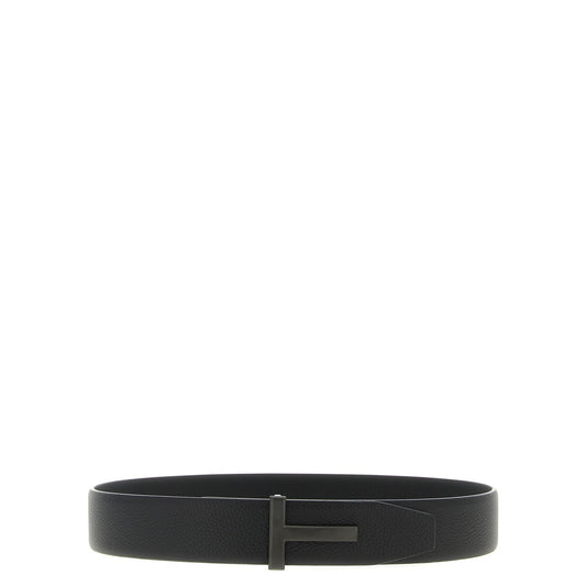 Tom Ford Black Calfskin Belt