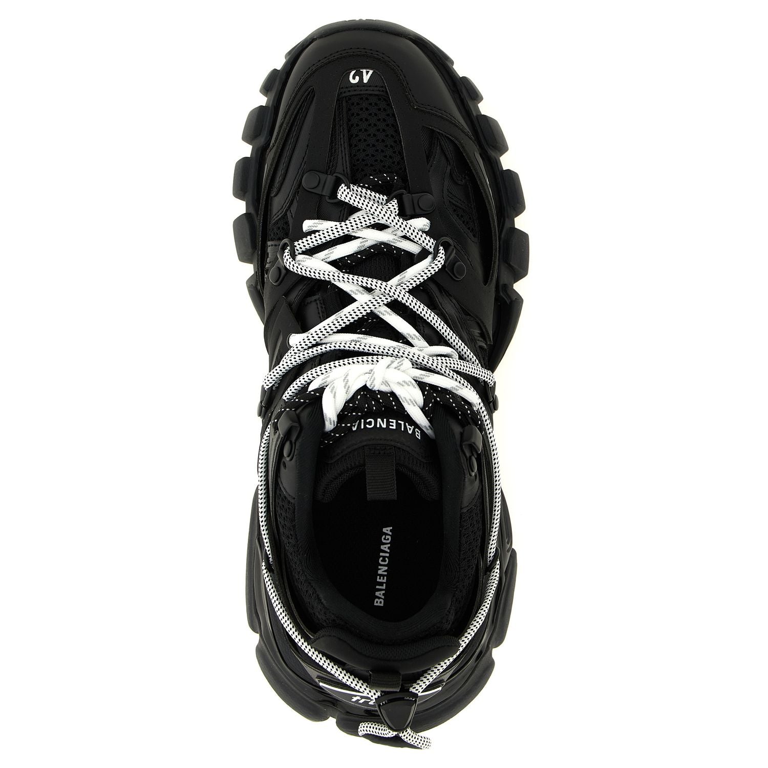 Balenciaga Black Polyethylene Athletic Sneakers