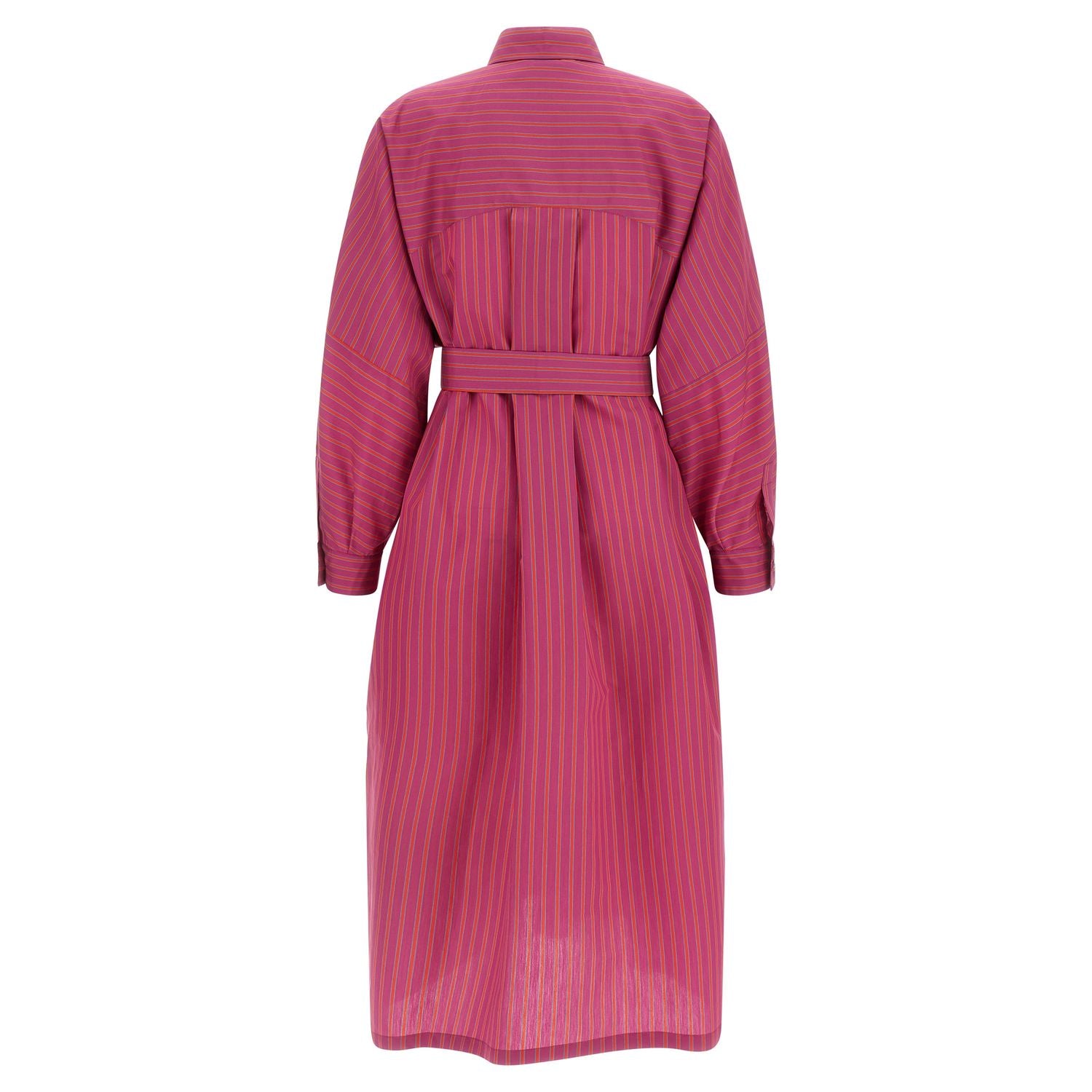 Max Mara Purple Cotton Long Dress