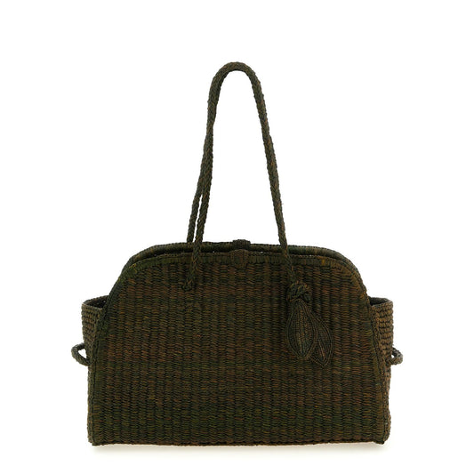 Jacquemus Bicolor Raffia Tote Bag