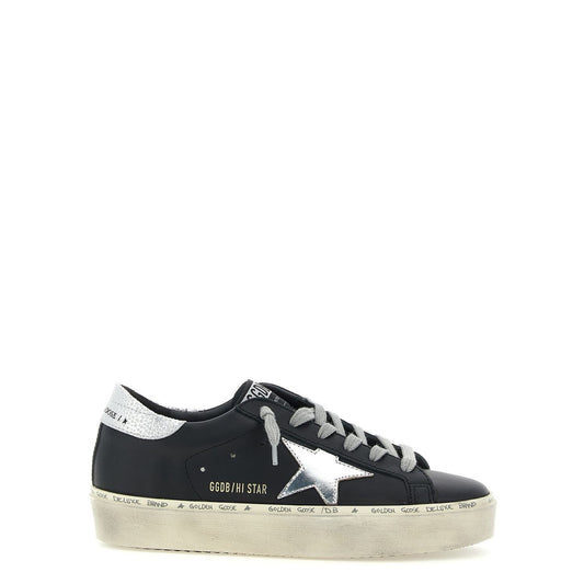 Golden Goose Black Cowhide Chunky Sneakers