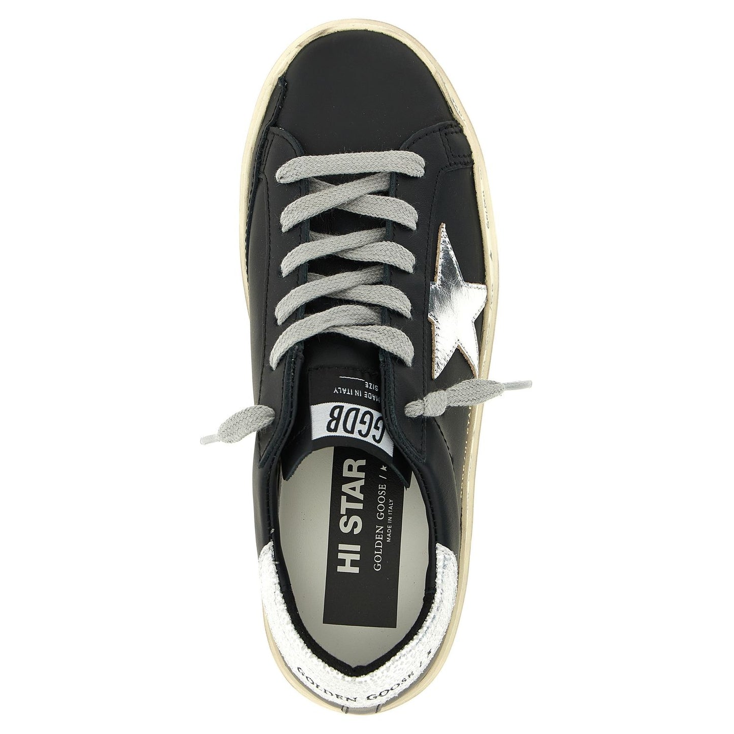 Golden Goose Black Cowhide Chunky Sneakers