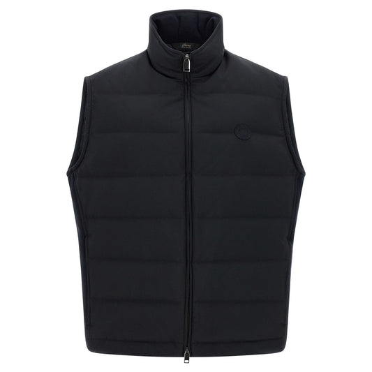 Brioni Blue Polyester Sleeveless Jacket