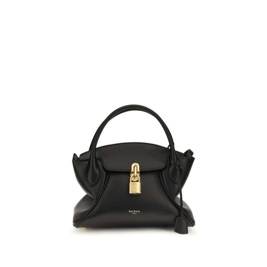 Balmain Black Calf Leather Bos Taurus Handbag