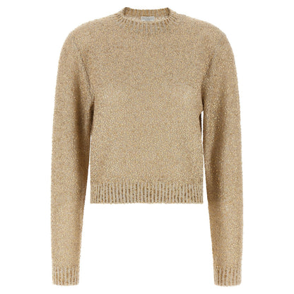 Brunello Cucinelli Gold Linen Cardigan
