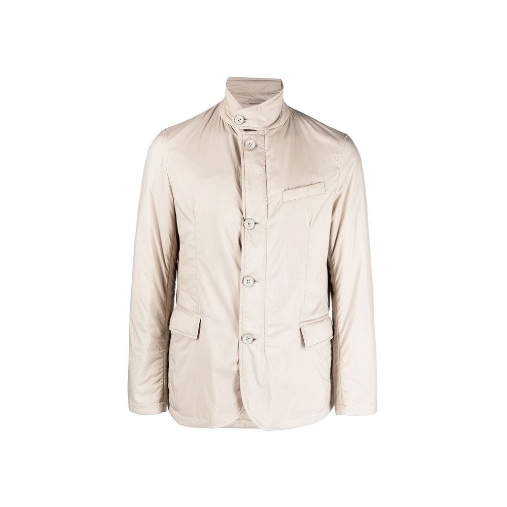Herno Beige Polyamide Full-Length Jacket
