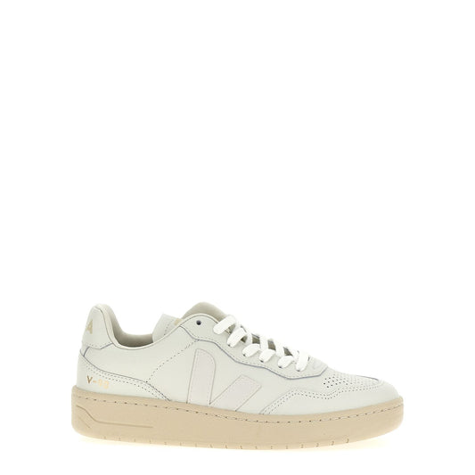 Veja White Leather Low Top Sneakers