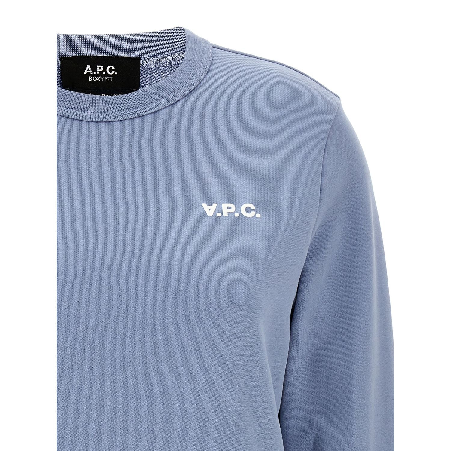 A.P.C. Blue Cotton Sweatshirt