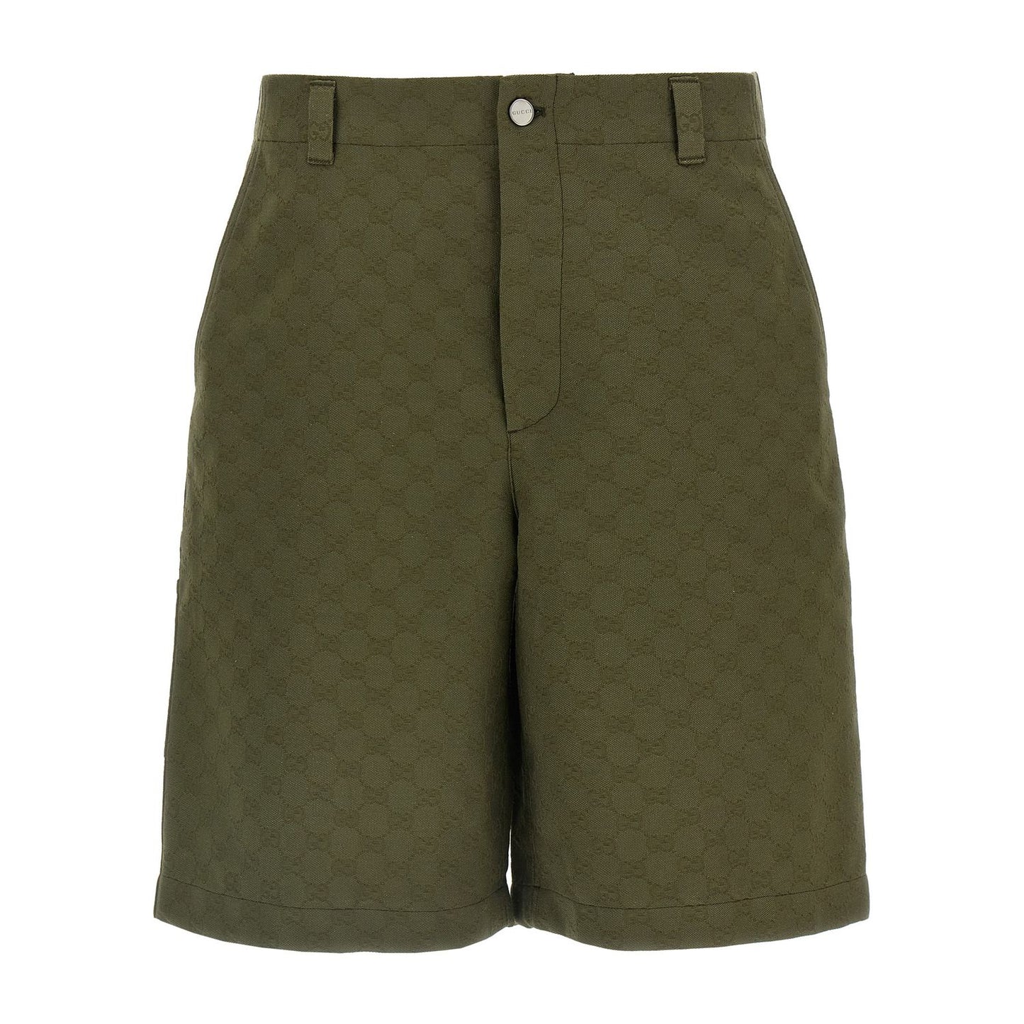 Gucci Bicolor Cotton Bermuda Shorts