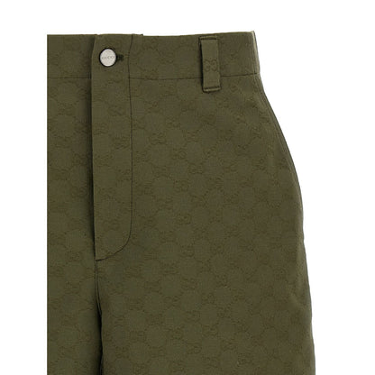 Gucci Bicolor Cotton Bermuda Shorts