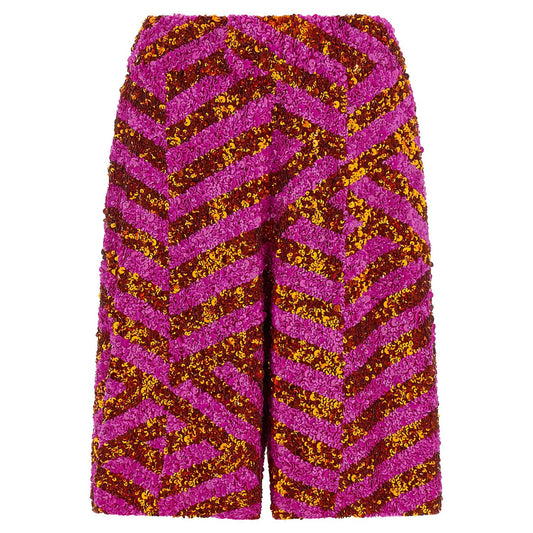Dries Van Noten Multicolor Viscose Bermuda Shorts