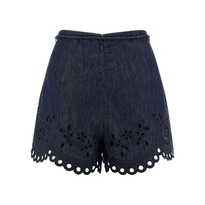 Zimmermann Blue Cotton Bermuda Shorts