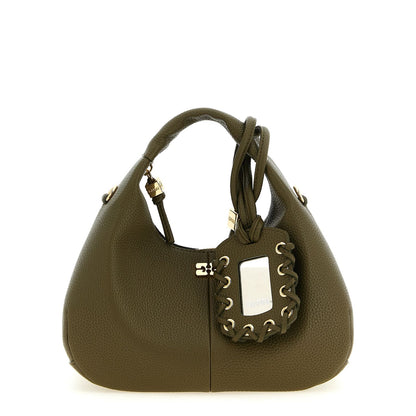 Ganni Bicolor Polyester Handbag