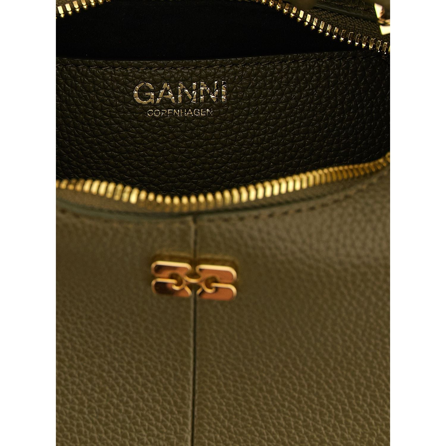 Ganni Bicolor Polyester Handbag
