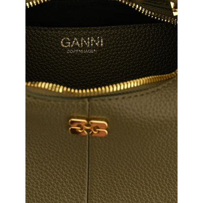 Ganni Bicolor Polyester Handbag