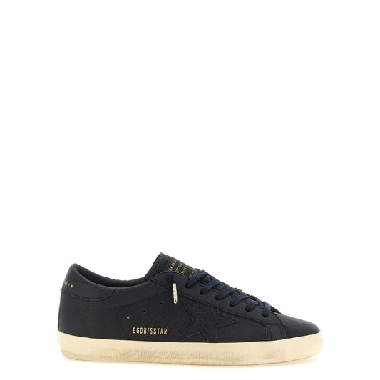 Golden Goose Blue Cowhide Low Top Sneakers