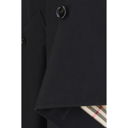 Burberry Black Cotton Long Skirt