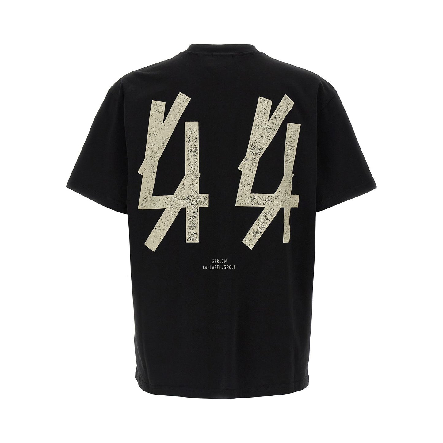 44 Label Group Black Cotton T-Shirt