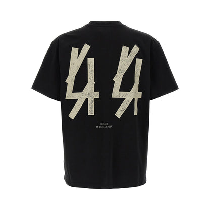 44 Label Group Black Cotton T-Shirt