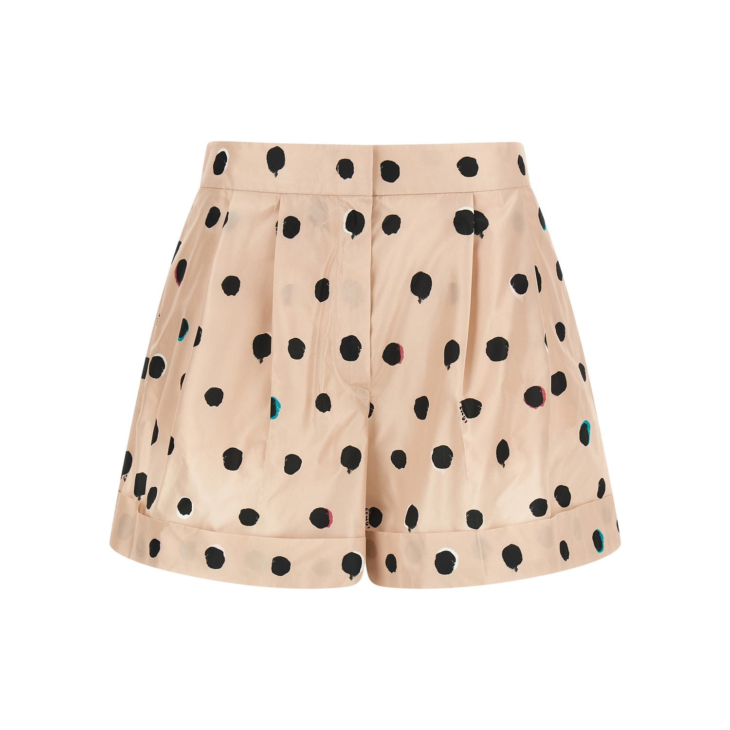 Fendi Multicolor Silk Bermuda Shorts