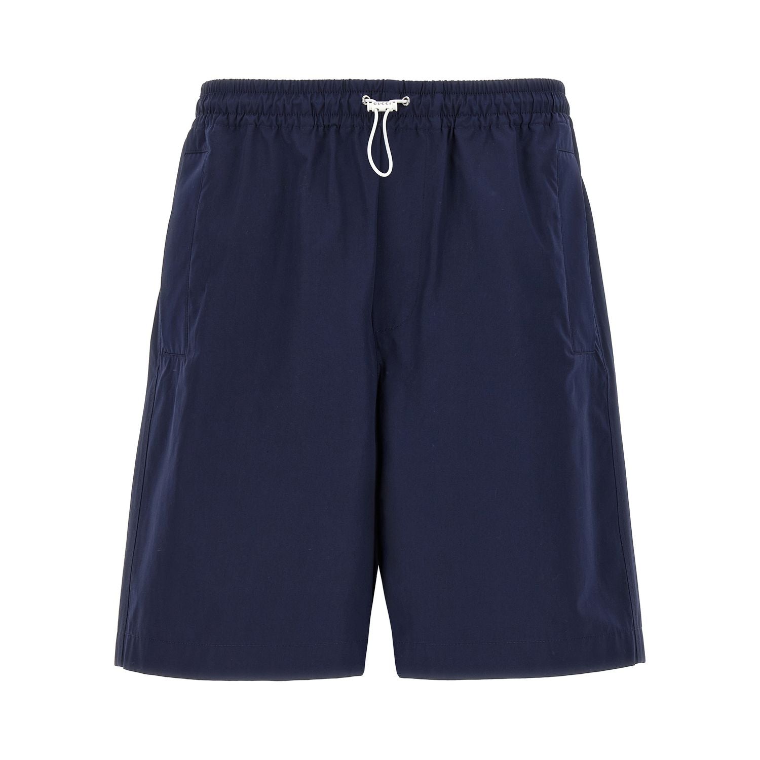 Gucci Blue Cotton Bermuda Shorts
