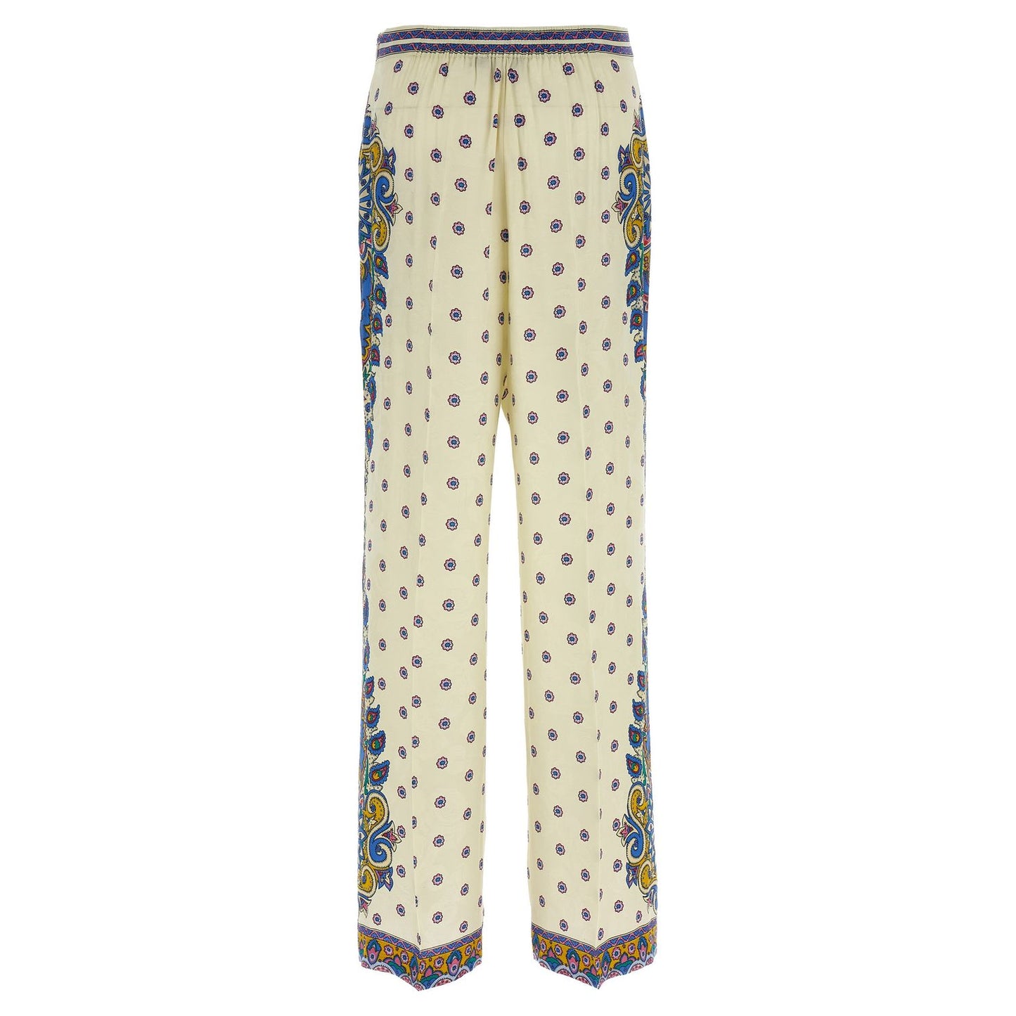 Etro White Viscose Casual Pants