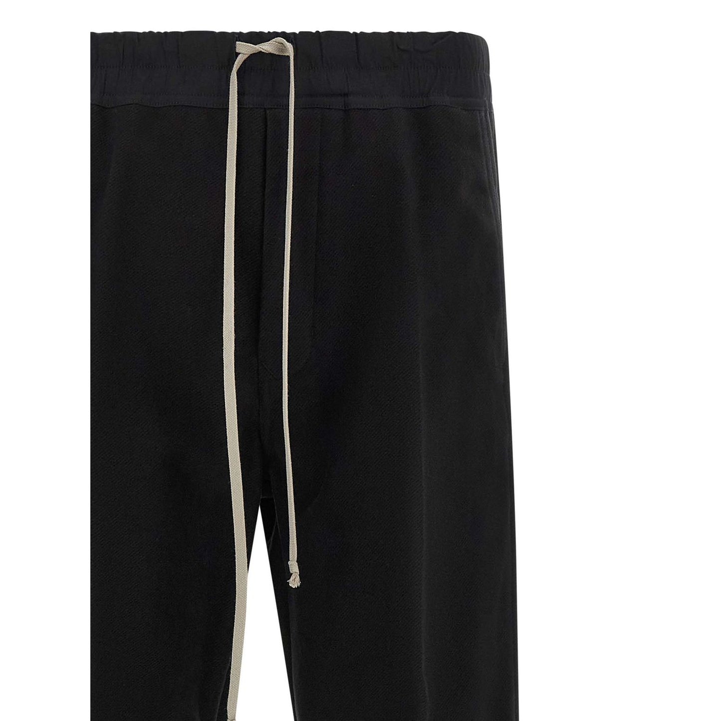 Rick Owens Black Cotton Casual Pants