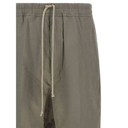 Rick Owens Gray Cotton Cropped Pants