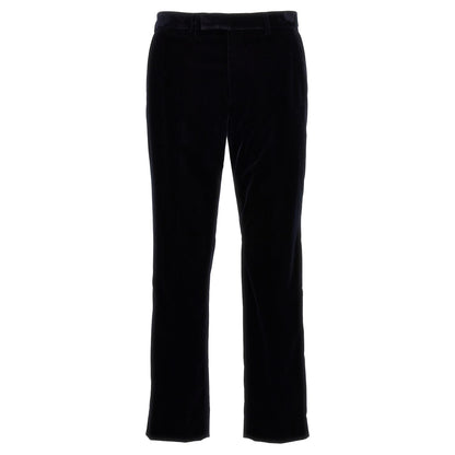 Gucci Blue Cotton Casual Pants